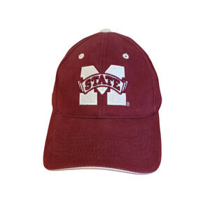 HMI Headwear Maroon Mississippi State Bulldogs Basketball Men's Cap Hat NWOT